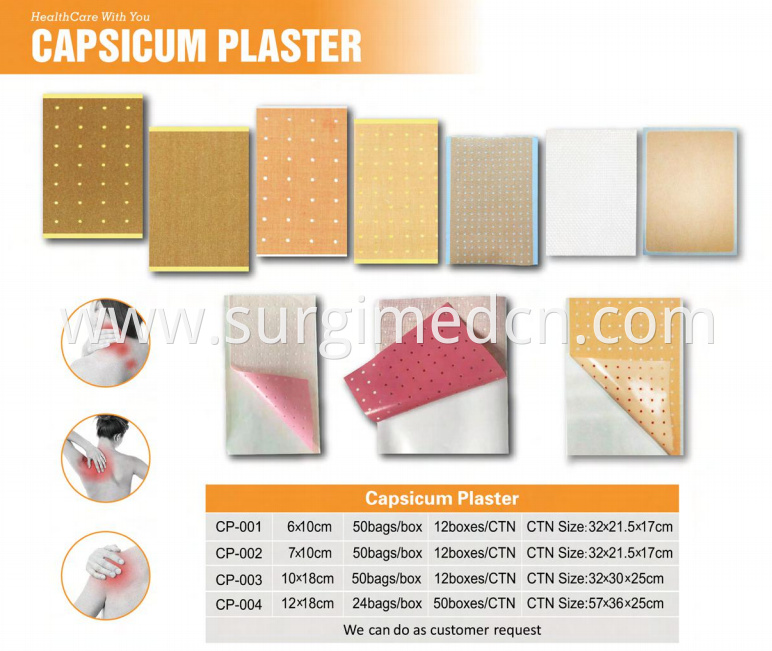 Pain Relieving Patch Capsicum Plaster